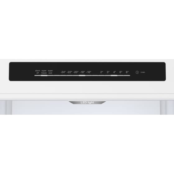 BOSCH KGN39VIBT Full No Frost 363 Lt Brushed Steel Antifinger Ψυγειοκαταψύκτης image 2