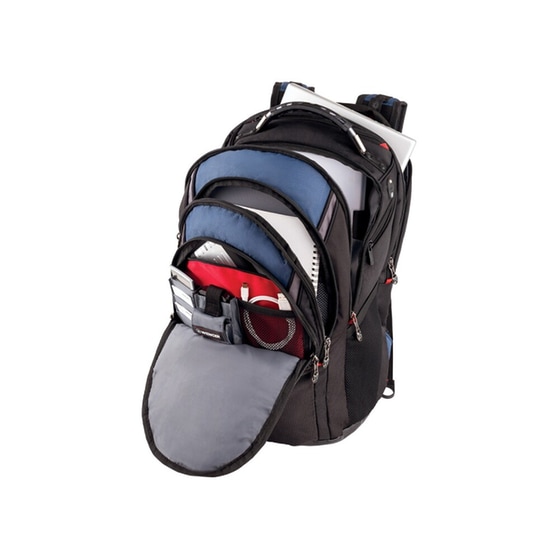 Τσάντα Laptop Πλάτης Wenger Ibex 17"/43cm Μαύρο-Μπλε image 1
