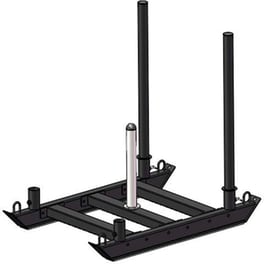 Έλκηθρο Προπόνησης Amila από Σίδερο 104x70x98 cm - Μαύρο