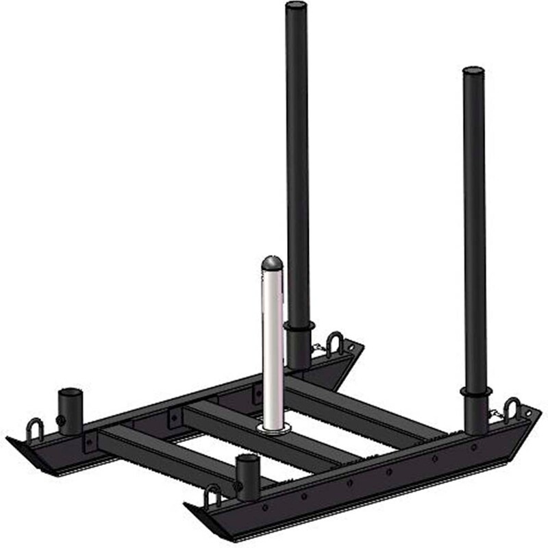 Έλκηθρο Προπόνησης Amila από Σίδερο 104x70x98 cm - Μαύρο