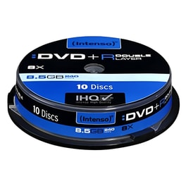 Δίσκοι CD/DVD Intenso DVD+R DL 8.5GB 10τμχ