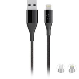 Καλώδιο δεδομένων Oem A26 2in1 Usb to MicroUsb,Lightning 1m - Black