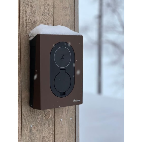 Επιτοίχιος Φορτιστής Αυτοκινήτου Zaptec Go 22 kW - Καφέ image 2