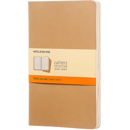 Σημειωματάριο Moleskine Cahier Journal Ριγέ Kraft Large (3 Τεμάχια)