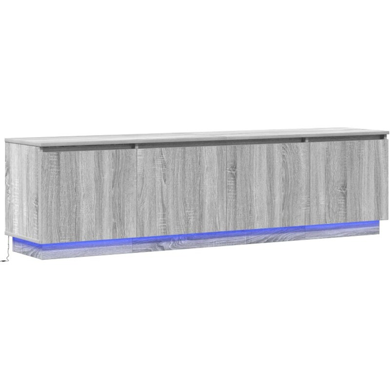 Έπιπλο Τηλεόρασης VidaXL με LED 180 x 38 x 49 cm - Γκρι Sonoma