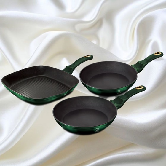 Σετ Τηγάνια BERLINGER HAUS BH-6167F 3  τμχ Πράσινο image 2