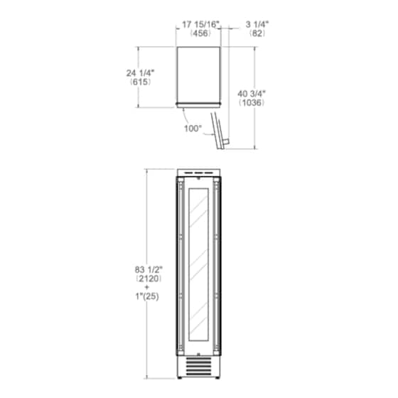 BERTAZZONI WC455BRP2T για 52 Μπουκάλια Λευκό Πλήρως Εντοιχιζόμενος Συντηρητής Κρασιών image 2
