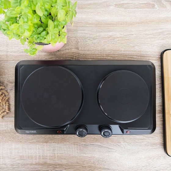 FIRST AUSTRIA FA-5083-5 2500 W Μαύρο Διπλή Επιτραπέζια Εστία Εμαγιέ image 3