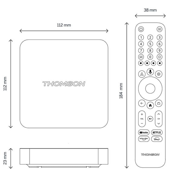 Media Player Thomson Streaming Box 240 8GB 4Κ - Μαύρο image 3