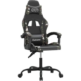 Καρέκλα Gaming VIDAXL 349578 από Τεχνητό Δέρμα - Μαύρο