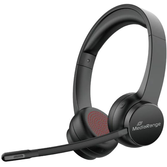 Ακουστικά Κεφαλής με μικρόφωνο Mediarange MROS307 - Black image 1