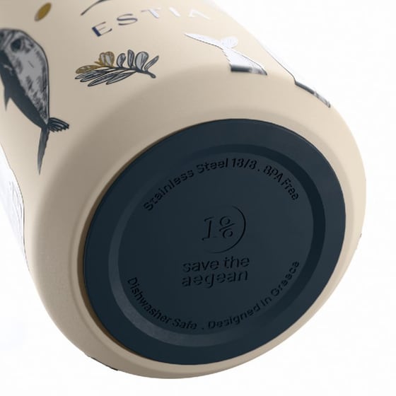 Μπουκάλι Θερμός Estia Save The Aegean Flow Salt Life 500ml image 1