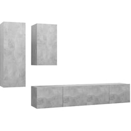 Έπιπλα Τηλεόρασης Vidaxl Μοριοσανίδα 80x30x30cm - Γκρι