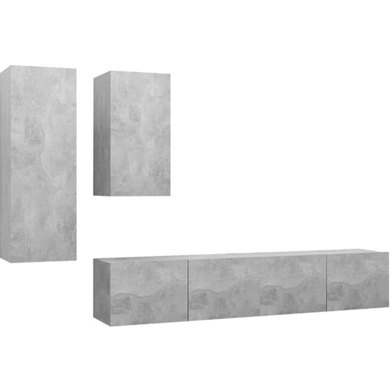 Έπιπλα Τηλεόρασης Vidaxl Μοριοσανίδα 80x30x30cm - Γκρι image 0