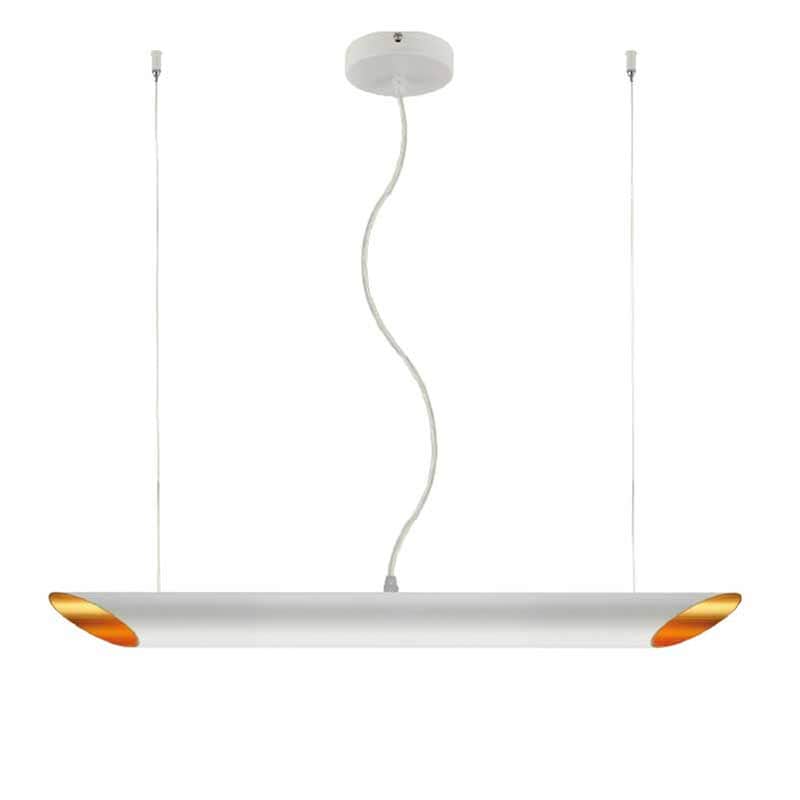 Φωτιστικό Οροφής Δίφωτο Aca Titan V362952pwg Μεταλλικό - Λευκό