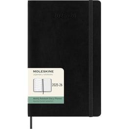 Ημερολόγιο Εβδομαδιαίο Moleskine 2025-2026 18Μ Large Black Soft