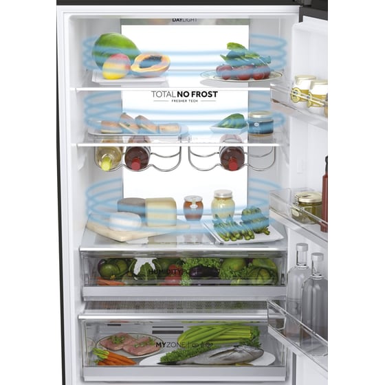 HAIER HTW7720DNGB Total No Frost 483 Lt Μαύρο Ψυγειοκαταψύκτης image 6