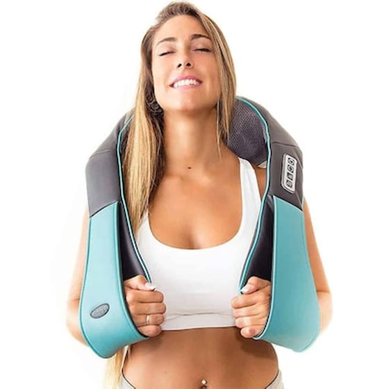 Συσκευή Μασάζ Shiatsu Με 8 Κυλίνδρους 3d Μαξιλάρι Υπέρυθρης Θερμότητας Songen image 0