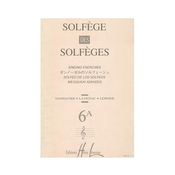 Solfege Des Solfeges, Vol.6a image 1