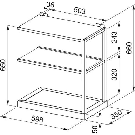ΡΑΦΙ FABER MODULE 60 BK MATT- ΜΑΥΡΟ image 1