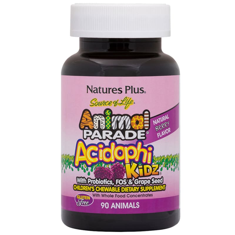 Προβιοτικά Natures Plus Source Of Life Animal Parade Acidophikidz Berry - 90 μασώμενες ταμπλέτες