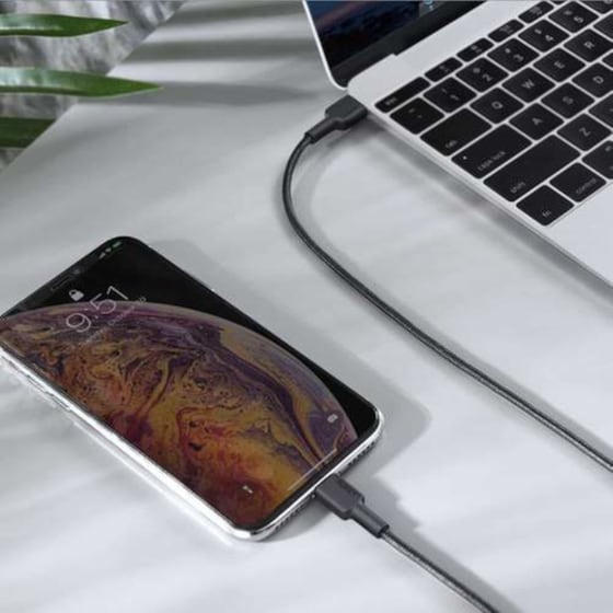 Καλώδιο δεδομένων Aukey Cb-cl03 Impulse Series Usb-C To Lightning 2m - Black image 2