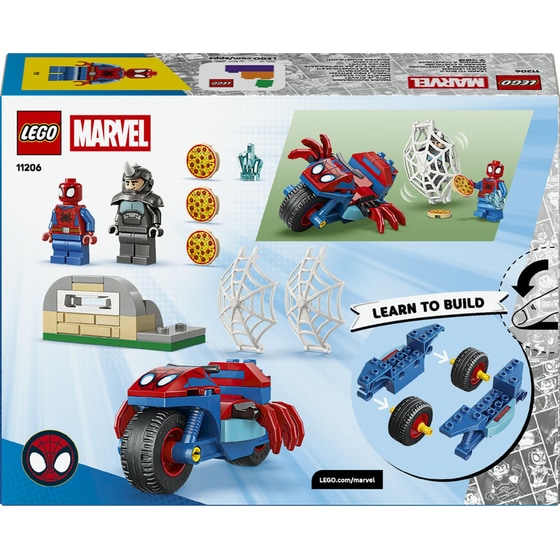LEGO® Marvel Spidey And His Amazing Friends Σπάιντι με Μοτοσικλέτα vs. Ράινο (11206) image 8