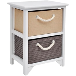 Κομοδίνο Vidaxl Από Ξύλο Παυλώνιας 35x27x48 cm - Πολύχρωμο