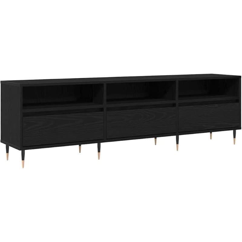 Έπιπλο Τηλεόρασης VidaXL 150 x 30 x 45 cm - Μαύρη Οξιά