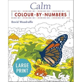Large Print Calm Colour-by-Numbers