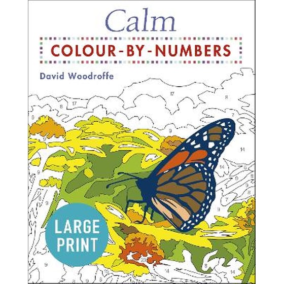 Large Print Calm Colour-by-Numbers image 0