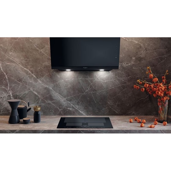 WHIRLPOOL WHVS 93F LT BSS/1 90 cm Μαύρο Απορροφητήρας Καμινάδα - Τζάκι image 1