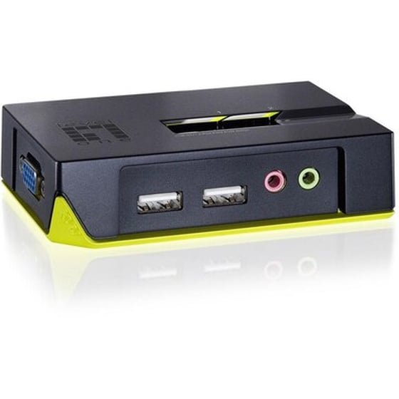KVM SWITCH LEVEL ONE 2PORT USB AUDIO image 0