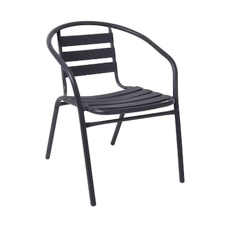 WOODWELL Πολυθρονα Μεταλλικη - Αλουμινιου Ανθρακι Πλάτος:54cm X Βάθος:57cm X Ύψος:73cm