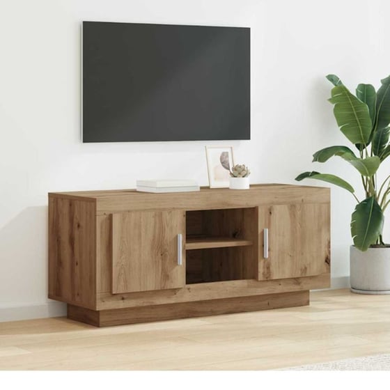 Έπιπλο Τηλεόρασης VidaXL 102 x 35 x 45 cm - Artisan Δρυς image 1