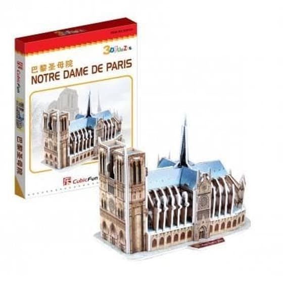 3D Παζλ Notre Dame de Paris - Cubic Fun - 39 Κομμάτια image 1