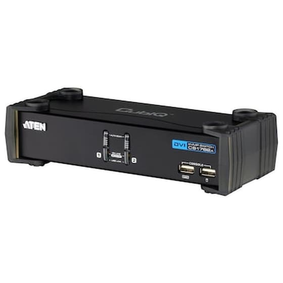 Aten CubiQ CS1762A KVM Switch 2-Port USB DVI with Audio Support image 0