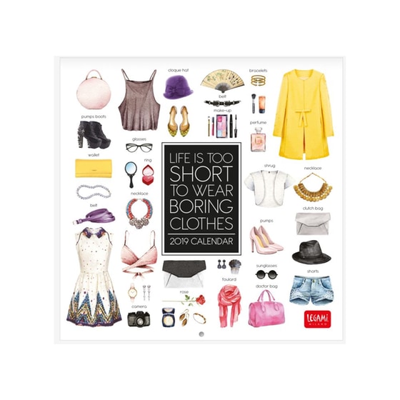 Ημερολόγιο Τοίχου Legami 2019 Μηνιαίο Fashion Medium image 0