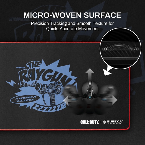 Eureka Ergonomic Call of Duty The Raygun Gaming Mouse Pad XXL 800mm Μαύρο image 3