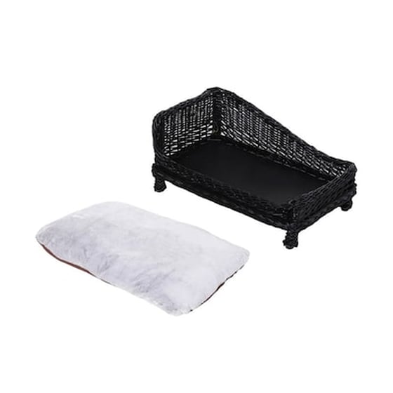 Πλεκτό Κρεβάτι Γάτας 69 X 42 X 33 Cm Χρώματος Μαύρο Pawhut D04-127bk image 3