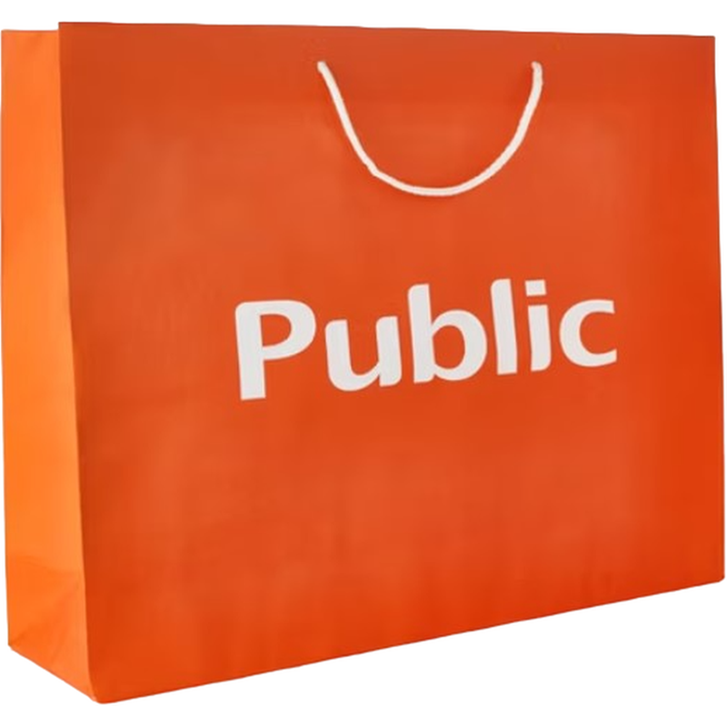 PUBLIC Public Χάρτινη Τσάντα Μεγάλη - 54x14x42 cm