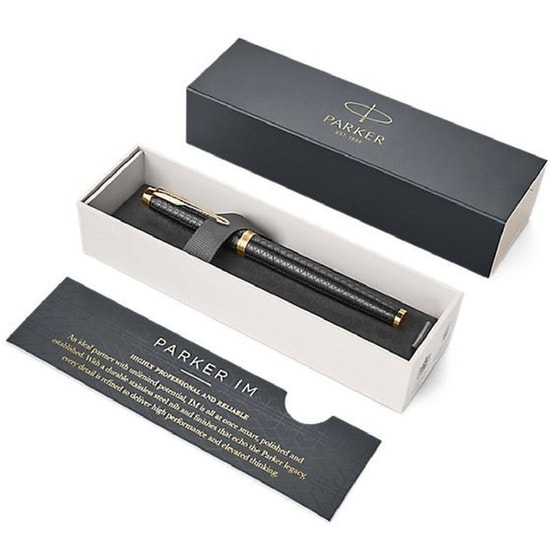 Στυλό&nbsp;Διαρκείας&nbsp;Parker&nbsp;Ι.&nbsp;Μ.&nbsp;Premium&nbsp;GT Black&nbsp;Gold image 4