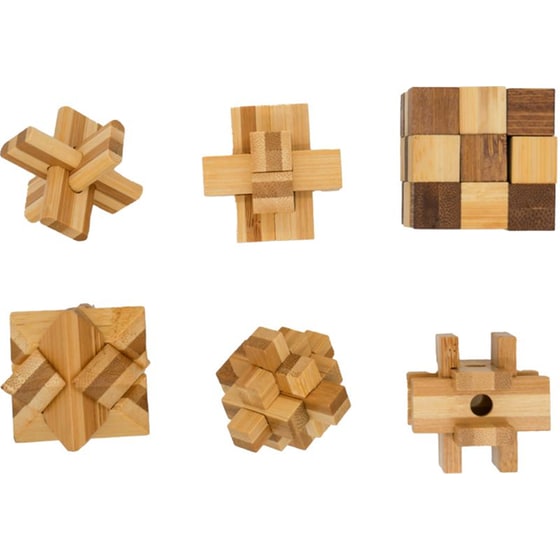 Eco&nbsp;Logicals Γρίφοι&nbsp;Ξύλινοι&nbsp;6 Bamboo Brainteasers image 2