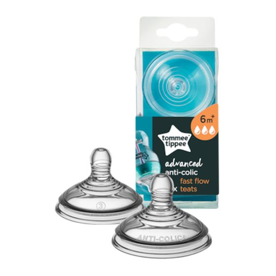 Tommee Tippee Θηλές Σιλικόνης Advanced Anti-colic - Μεγάλης Ροής 6m+ image 2