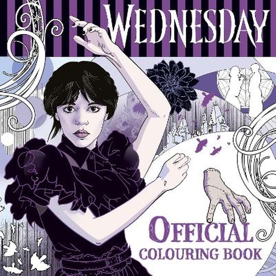 Wednesday: Official Colouring Book image 0