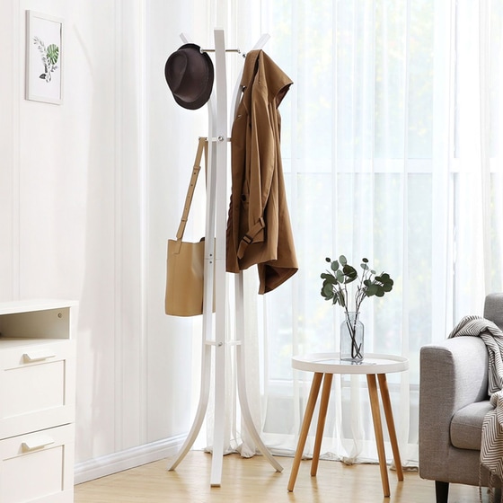 Καλόγερος Songmics Rcr01w Μεταλλικός 50x50x176 cm - Λευκό image 2