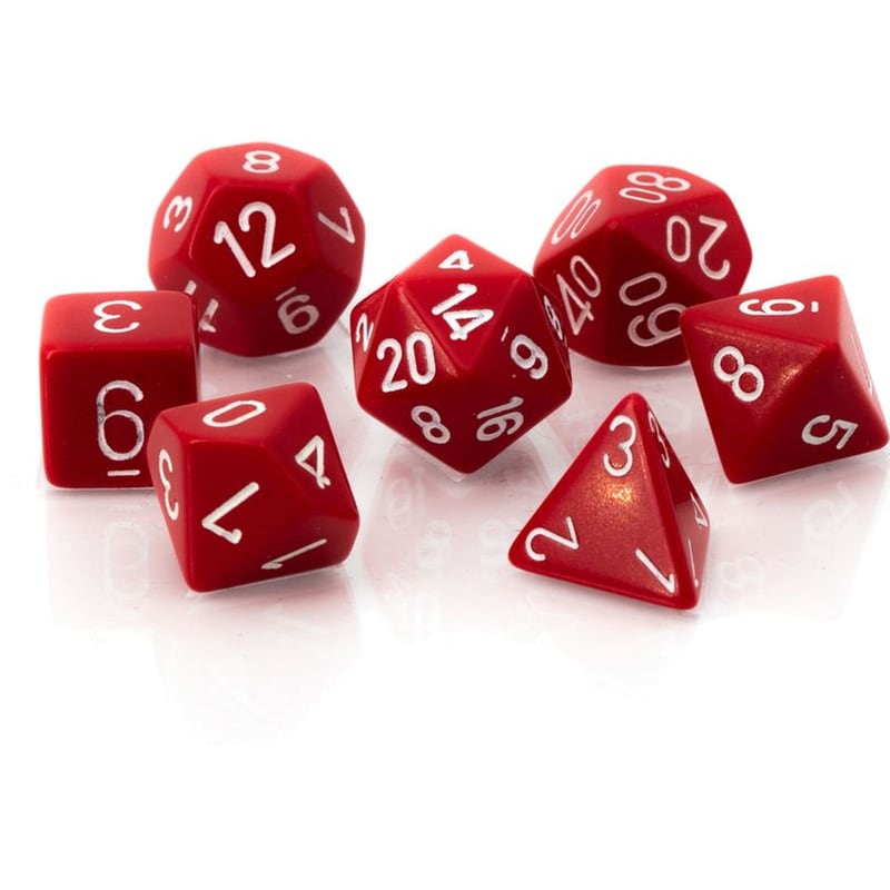 Chessex Opaque - Red/White CHESSEX