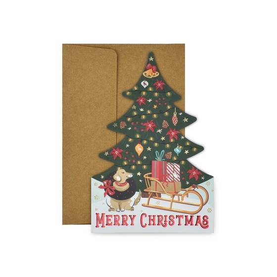 Χριστουγεννιάτικη Κάρτα Holly Jolly 11,5 x 17 Xmas T image 0