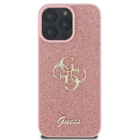 Θήκη Apple iphone 16 Pro Max - Guess Fixed Glitter - Ροζ image 2