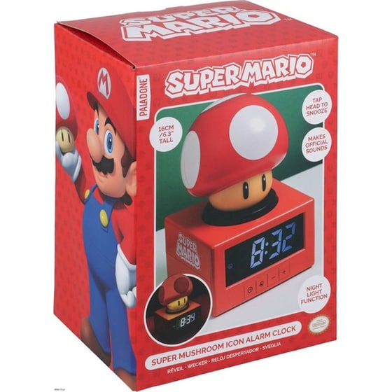 Ξυπνητήρι Paladone Icons: Super Mario - Super Mushroom image 0